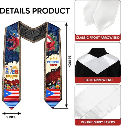 سرق التخرج من بورتوريكو ، تخرج العلم الأمريكي في بورتوريكو شاش 2025 ، فئة 2025 in Kuwait