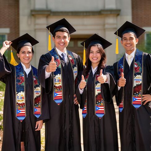 سرق التخرج من بورتوريكو ، تخرج العلم الأمريكي في بورتوريكو شاش 2025 ، فئة 2025 in Kuwait