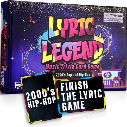 Lyric Legend - R&B Music Trivia Game for 90's Lyrics - Perfect White Elephant Gift for Adults, Secret Santa or 90’s Trivia Throwback Games - Can You Finish The R&B Lyrics? in Kuwait