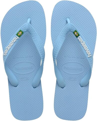 Havaianas Women's Brazil Logo Flip Flops Sandals, Pop Yellow, 11/12 in Saudi Arabia