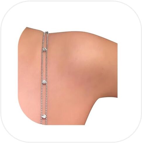 1Pair Crystal Shoulder Strap Lingerie Decoration for Women Rhinestones Shoulder Strap Wedding Outfit Hollow Rhinestone Bra Straps Dress Jewelry in Saudi Arabia