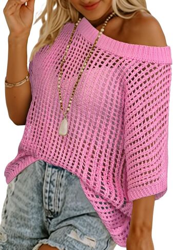 Womens Summer Tops Boho Plus Size Spring Clothes Short Sleeve Sweaters Trendy Dressy Casual Loose Fit Oversized T Shirts Tunic Tops Green L in Kuwait