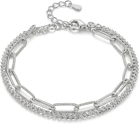 Dainty Gold Bracelets Stack for Women- 14K Gold Plated Bracelet Set Stainless Steel Chain Bracelet Dainty Gold Waterproof Jewelry Sets For Women's Fashion 2025 Trendy in Saudi Arabia