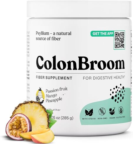 مسحوق قشرة القشرة السسيليوم مع ستيفيا (ثمار استوائية) - تطهير القولون للتغميس وصحة الأمعاء - مشروب مسحوق الألياف القولون - ملحق مسحوق الألياف النباتية ستيفيا ، 50 حصصًا in Kuwait