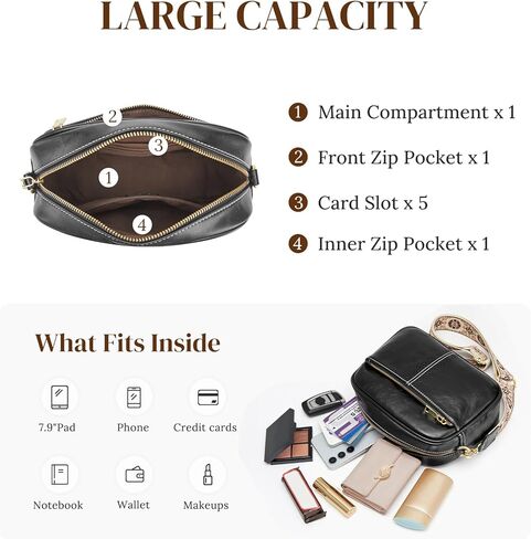 أكياس S-Zone Crossbody للنساء نباتات نباتية يحافظ على حقيبة يد الكتف مع حزام قابل للتعديل in Saudi Arabia