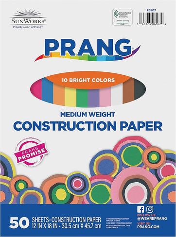 Prang (Formerly SunWorks) Construction Paper, Black, 12" x 18", 50 Sheets in Saudi Arabia