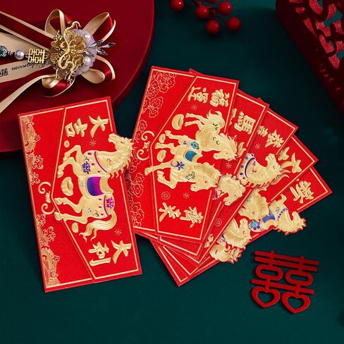 Chinese New Year 2025 Cute Snake Red Envelopes, Money Envelopes for Cash,Lunar Festival hongbao 30Pcs in Kuwait
