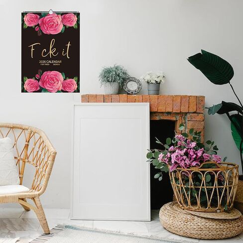 2025 Calendar for Tired-Ass Women | Tired Women Calendar | Fu-ck It Calendar, Hang with Ease, Funny Home Office Wall Calendar - Funny Monthly Calendar Gag Gift for Women in Kuwait