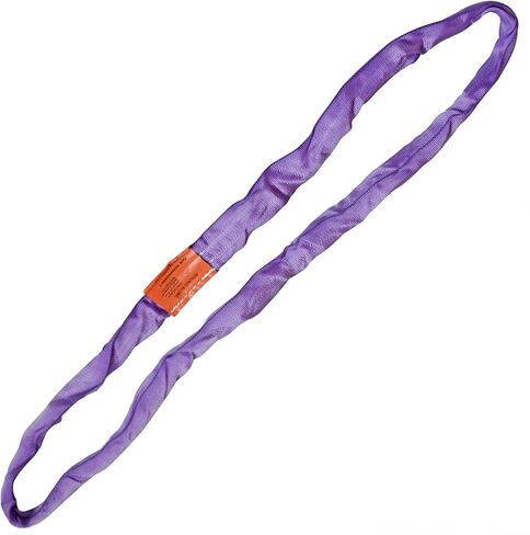 Black Spanset Endless Round Sling Heavy Duty Polyester Lifting Sling 5300 Lbs Vertical Capacity 4240 Lbs Choker 10600 Lbs Basket (Purple, 3FT) in Kuwait