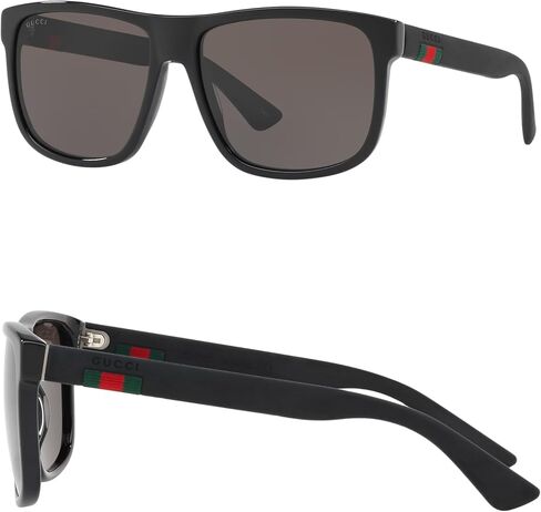 Gucci GG0010S مصمم نظارات شمسية: نظارات إطار مربعة أنيقة مع مجموعة متميزة - مثال على الرفاهية والأناقة in Saudi Arabia