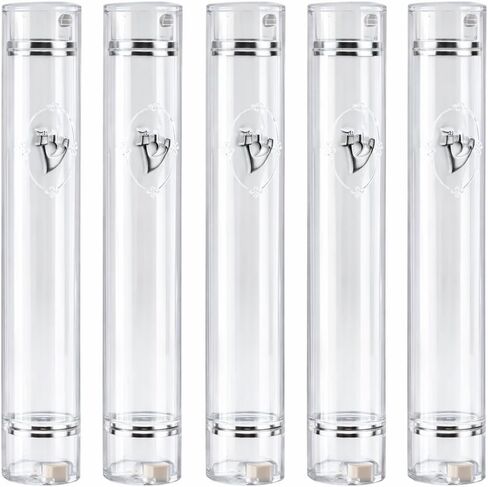 Plastic MEZUZAH CASE Semiround with Little Design self Stick Waterproof Rubber Cork Sold in Unit of 5 pcs in Kuwait