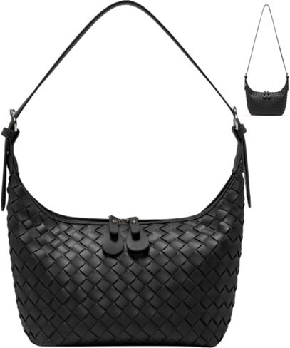 Handbag Shoulder Bags for Women Crossbody Tote Bags Woven Purse Clutch Women's Hobo Crescent Top-handle Adjustable in Saudi Arabia