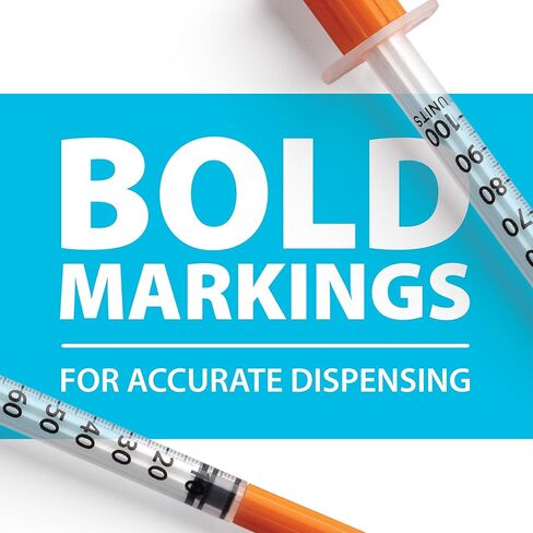 EasyTouch U-100 Insulin Syringe with Needle, 30G 0.3cc 1/2-Inch (12.7mm), Box of 100 in Kuwait