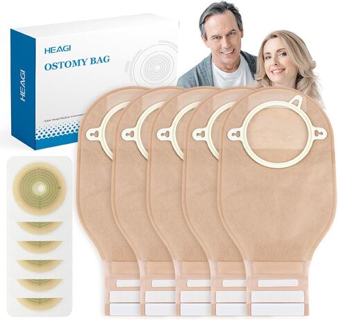 10pcs Skin Barrier with Non-Woven Border for Two Piece Colostomy Bags, Cut-to-Fit, 70mm Max in Saudi Arabia