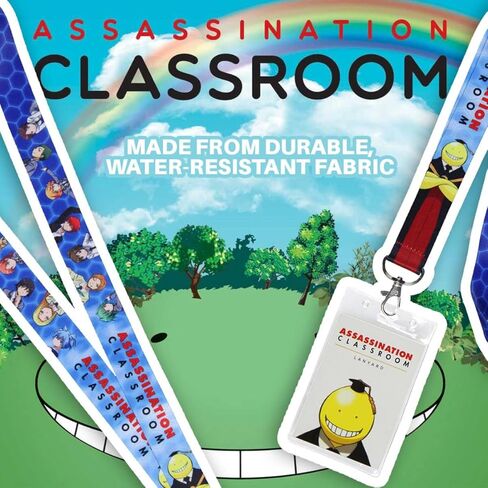 Assassination Classroom Students of Class 3-E Sci-Fi Comic Anime ID Lanyard Lobster Claw Clasp in Kuwait