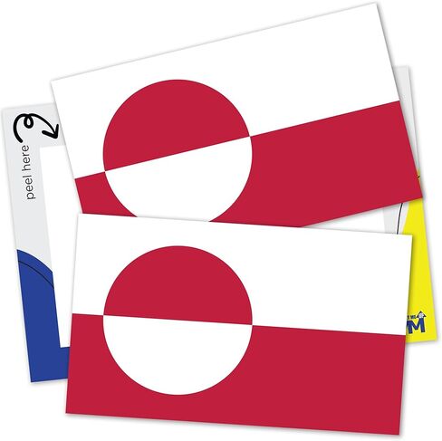 Magnet Me Up Greenland Inuit Flag Car Magnet Decal, 4x6 Inches, Heavy Duty Automotive Magnet for Car, Truck SUV in Saudi Arabia