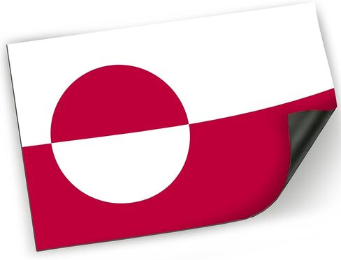 Magnet Me Up Greenland Inuit Flag Car Magnet Decal, 4x6 Inches, Heavy Duty Automotive Magnet for Car, Truck SUV in Saudi Arabia