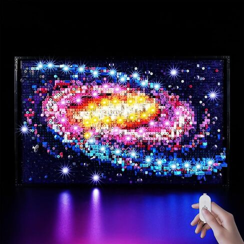 مصابيح LED Kyglaring لمجرة Lego The Milky Way Galaxy، مجموعة إضاءة إبداعية متوافقة مع Lego 31212، مجموعات Lego غير متضمنة (جهاز التحكم عن بعد) in Kuwait