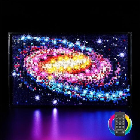 مصابيح LED Kyglaring لمجرة Lego The Milky Way Galaxy، مجموعة إضاءة إبداعية متوافقة مع Lego 31212، مجموعات Lego غير متضمنة (جهاز التحكم عن بعد) in Kuwait