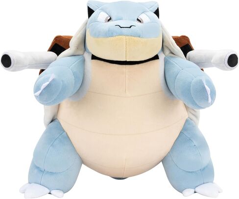 Pokémon 12" Blastoise Large Plush - Officially Licensed - Quality & Soft Stuffed Animal Toy - Generation One - Add Blastoise to Your Collection! Gift for Kids, Boys, Girls & Fans of Pokemon in Kuwait