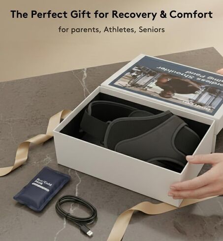 وسادة تسخين الكتف اللاسلكي مع التدليك ، وبطانة سريعة للحرارة والحرارة المخملية ، وشاشة LED لدرجة الحرارة والبطارية في الوقت الفعلي ، ودعامة مدلك الاهتزاز لتخفيف آلام الكفة في الرقبة والدوار ، وتناسب الرجال والنساء in Kuwait