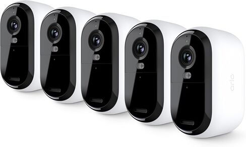 Arlo Essential 2K Security Cam (2nd Gen) – Wireless, Indoor/Outdoor, 3-Cam Set, Color Night Vision, 2-Way Audio, Motion Alerts, Spotlight – White (Renewed) in Kuwait