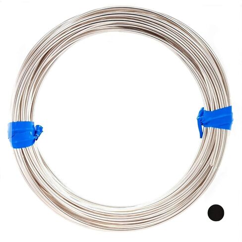 CRAFT WIRE 16 Gauge, 925 Sterling Silver Wire (Round) Half Hard Made in USA - 1 Ounce (7.5FT) in Kuwait