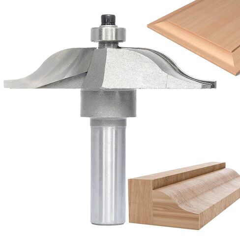 Shaker Rail and Stile Router Bits,2PCS Router Bit Set 1/4 Inch Shank,Combination Bevel Profile Scriber,for Cabinet Panelled Door and Drawer Fronts Making,Profile Scribing Tooling in Kuwait