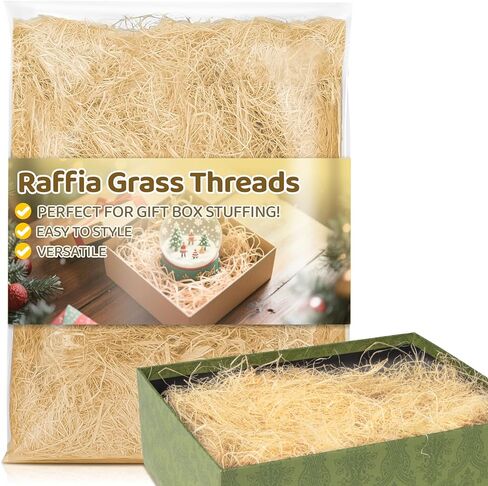 3PCS Sukh Raffia Ribbon Raffia Grass - Raffia Straw for Florist Bouquets Decoration Crafts Ribbon for Wrapping Christmas Birthday Raffia Grass Wrap Ribbon in Saudi Arabia