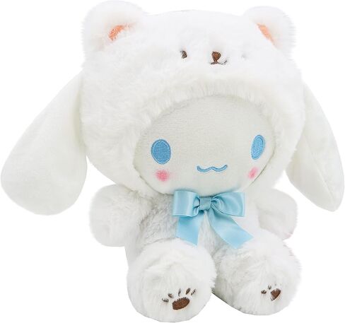 kawaii الكرتون الدب الأبيض عبر خلع الملابس سلسلة أفخم، لينة أفخم دمية لطيف اللعب الناعمة، وسادة أفخم الحيوانات المحشوة لعبة هدايا عيد ميلاد للفتيات الأطفال (الدب الأبيض-d، 4in) in Kuwait