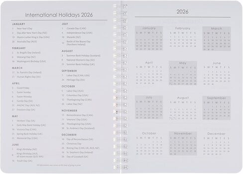 Christian Art Gifts 2026 Compact Spiral-bound 12 Month Planner for Women: Be Still & Know Encouraging Scripture, Daily Planning, Organizing, Reminders, Appointments, Cute Teal Multicolor Floral & Gold in Kuwait