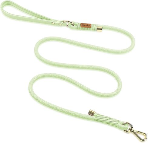 Wisedog 5FT Rope Dog Leash - Polyester Rope with PVC Soft Padded Handle, Rustproof 360°Swivel Buckle - Durable for Small, Medium & Large Dogs (Sand Color) in Kuwait