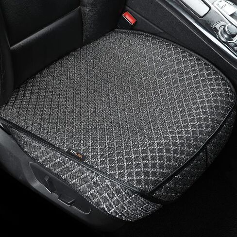 Bottom Car Seat Cover，Breathable Car Seat Protector，Driver Front Seat Cushion，Anti-Skid Four Seasons General（Black，2PCS） in Saudi Arabia