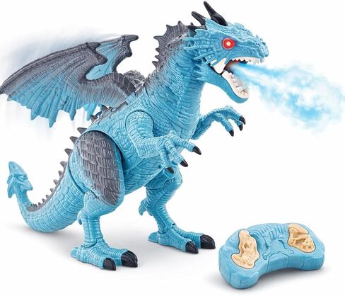 Liberty Imports Remote Control Dinosaur Toys for Kids, RC Velociraptor Robot Toys 2.4Ghz Walking Large Electronic Pet Robo Dino with Lights and Roaring Sound for Boys Girls in Saudi Arabia