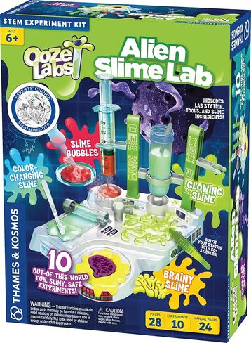 Thames & Kosmos Ooze Labs Instant Snow Station STEM Experiment Kit & Lab Setup | Make Your Own Fake Snow! | 11 Safe, Fun, Snowy, Year-Round Activities | DIY Snow Globe Included | Explore Polymers in Kuwait