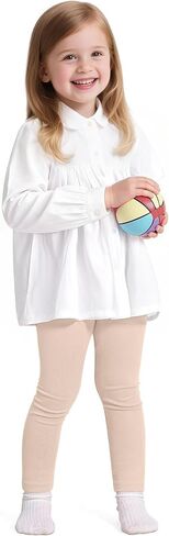 Witwot 3 Pack Baby Girls Leggings Toddler Kids Soft Cotton Pants Size 18M-5T in Kuwait