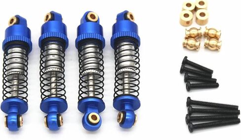 صدمات ألومنيوم FMS fcx24، صدمات Rc 48 مم لأجزاء ترقية السيارة الزاحفة 1/24 FMS FCX24 RC 4 قطع/مجموعة (أحمر) in Kuwait