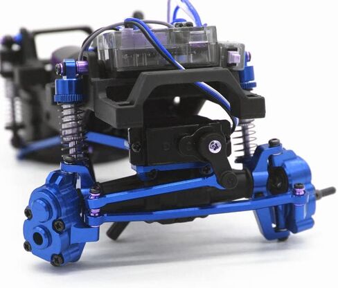 صدمات ألومنيوم FMS fcx24، صدمات Rc 48 مم لأجزاء ترقية السيارة الزاحفة 1/24 FMS FCX24 RC 4 قطع/مجموعة (أحمر) in Kuwait