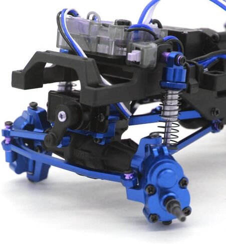 صدمات ألومنيوم FMS fcx24، صدمات Rc 48 مم لأجزاء ترقية السيارة الزاحفة 1/24 FMS FCX24 RC 4 قطع/مجموعة (أحمر) in Kuwait