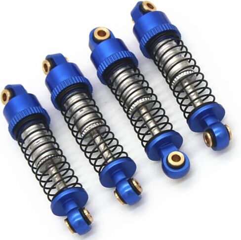 صدمات ألومنيوم FMS fcx24، صدمات Rc 48 مم لأجزاء ترقية السيارة الزاحفة 1/24 FMS FCX24 RC 4 قطع/مجموعة (أحمر) in Kuwait