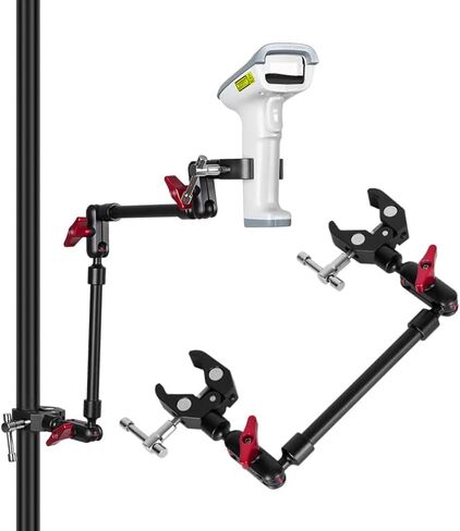 حامل كاميرا بذراع سحري مرن، حامل ثلاثي قابل للتعديل مع مفاصل متعددة، حامل هاتف محمول قابل للتعديل للمكتب (ذراع 23 بوصة + 2 مشبك) in Kuwait