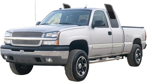 Precut Window Tint Film for Chevy Silverado 1500 Extended 1999-2006 - Front Two Door Windows, Sun Blocking Protection, Privacy, Anti Shatter Glass, 2 Ply, Computer Cut, Any Tint Shade in Kuwait