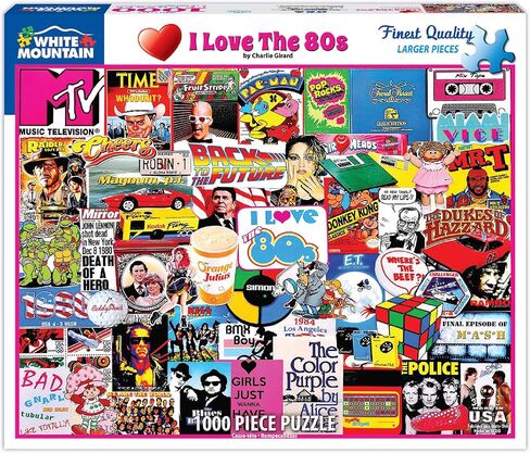 White Mountain Puzzles I Love The 1980s - 1000 Piece Jigsaw Puzzle in Kuwait