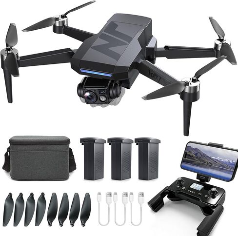 N11 PRO GPS Drone with Camera for Adults 4K UHD, 90 Min Long Flight Time, Long Control Range, Auto Return, Follow Me, Brushless Motor, 5G FPV RC Quadcopter for Beginners in Saudi Arabia