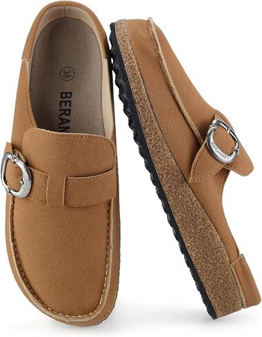 Casual Women's Mules & Clogs Slip-On Memory Foam Cloud Mules for Womens Mens with Non-Slip Sole Indoor/Outdoor Comfort Supportive Cork Sole Mules for Women 2025 in Kuwait