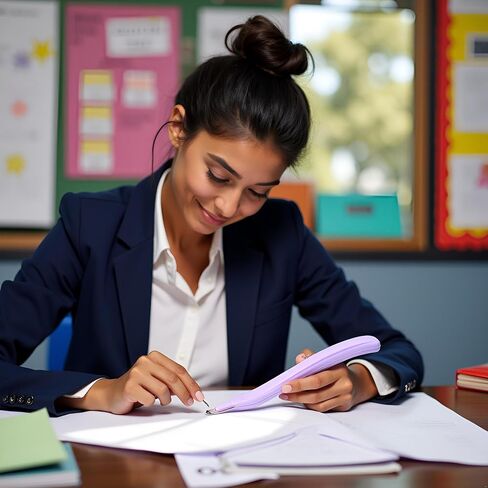 Staple Remover,Staple Puller Remover Stick,Professional Magnetic Staple Remover Tools,A Simple and Stylish Pen Shaped Stapler Puller for Home School Office,Staplers and Punches (Blue) in Kuwait