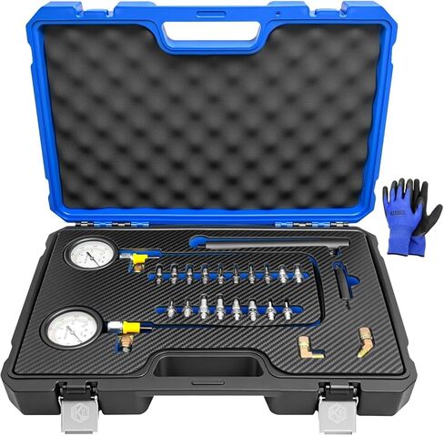 Universal Brake Oil Pressure Gauge, 0-3500 PSI Car ABS Hydraulic Oil Pressure Gauge, Brake System Test Gauge, Service Tool in Kuwait