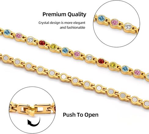 جيروت التيتانيوم الفولاذ من كرات الكلية المغناطيسية للنساء ، والبطخال المغناطيسية للنساء مع 3500 مغناطيس غاوس ، والبطخال النسائية القابلة للتعديل لهدية المجوهرات in Kuwait