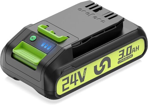 New upgraded 3.0Ah 24V Replacement for Greenworks 24V Battery 29852 BAG709 BAG710 Compatible with Greenworks 24V 29842 Battery for Greenworks 24 Volt Power Tools 20352 22232 2508302 Cordless Tools in Kuwait