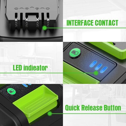 New upgraded 3.0Ah 24V Replacement for Greenworks 24V Battery 29852 BAG709 BAG710 Compatible with Greenworks 24V 29842 Battery for Greenworks 24 Volt Power Tools 20352 22232 2508302 Cordless Tools in Kuwait